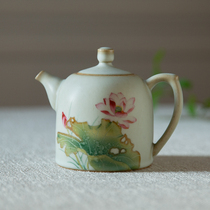 Jingdezhen ceramic hand-painted kung fu tea set small teapot