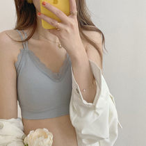 Berry like you and happy big Pang custom summer new solid color lace bra bra back underwear