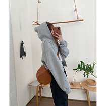 Berry happy you and happy big Pang custom new gray long sleeve autumn short zipper sweater jacket women