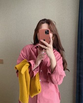 Berry like you and happy big Pang custom Korean version of new simple temperament shirt design sense niche shirt woman