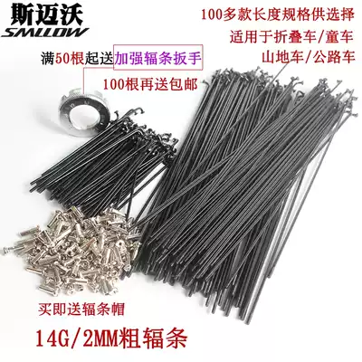 Taiwan stainless steel 45#steel bicycle spokes, steel wire strips, mountain bike spokes, bicycle 27 spokes