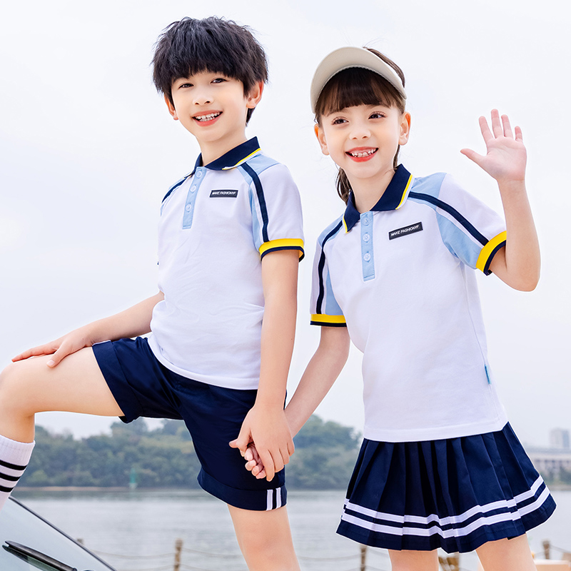 Graduation photo kindergarten uniform summer school uniform suit primary school teacher children's class uniform one, two and three grade short-sleeved