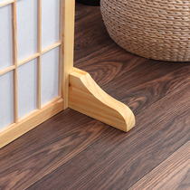 Day-style screen specializes solid wood screen base hotel screen fixed bracket foot foldable side reinforcement