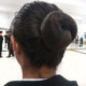 Black ultra-fine invisible hair net stewardess head flower flight attendant hair net professional dance bun hair net pocket cover