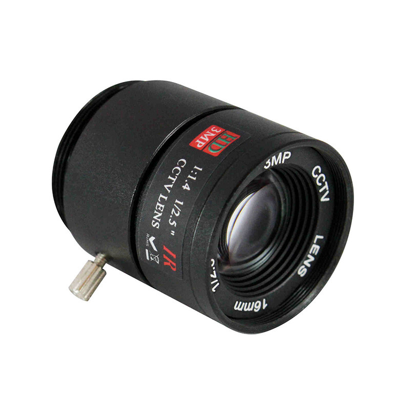 高清200万像素定焦16mm固定光圈监控镜头 视觉工业相机机械镜头