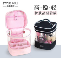Transparent waterproof large capacity portable travel water milk skin care product storage box multifunctional portable washing cosmetic bag female