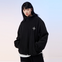 NOTFORMAD (NFM)sweater mens fashion brand semi-high collar pullover fleece jacket loose top