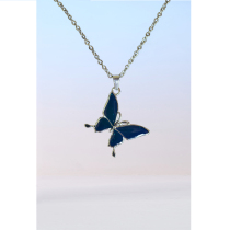 NOTFORMAD (NFM)Hot butterfly titanium steel wild fashion brand necklace accessories National tide hip-hop peripheral