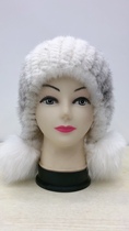 Imported mink cross-mink compiled fox ball guard hat