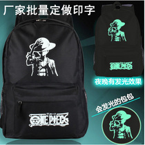 Han Edition Night Light Double Shoulder Bag Large Capacity Backpack Male And Female College Wind Middle School Students Bag travel bag Custom Inprint