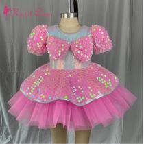Kindergarten Princess Liandress Childrens 61 Dance Performance Girl Bright Sheet Fluffy Skirt Choral Performance Costumes