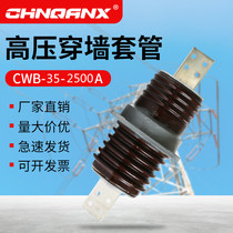 CWW-35KV 2500A3000A-4000A outdoor high pressure wall casing CWB-40 5KV copper row ceramic