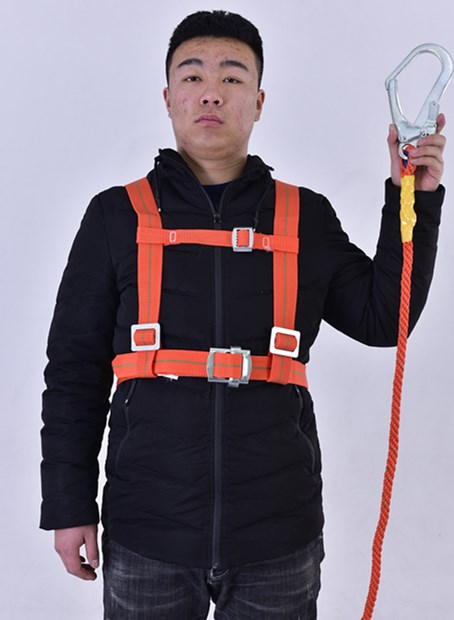 high-altitude working five-point safety belt outdoor construction site construction fall protection suit national standard double hook wear-resistant safety belt