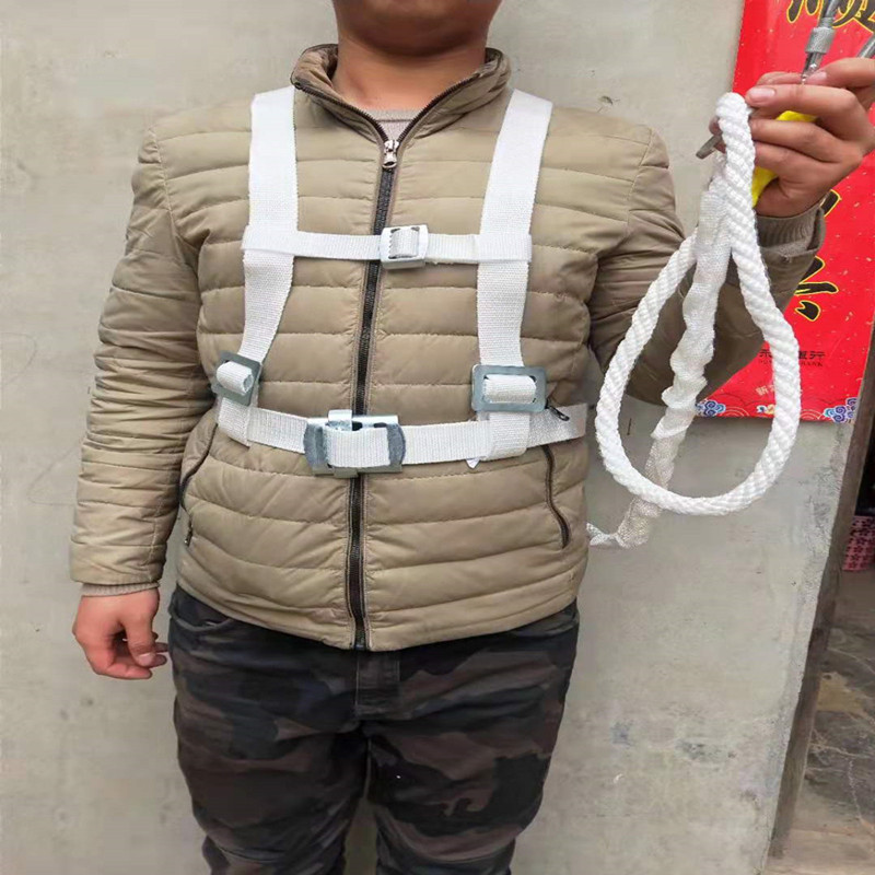 high-altitude working five-point safety belt outdoor construction site construction fall protection suit national standard double hook wear-resistant safety belt