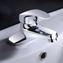 All Copper Basin faucet hot and cold double hole pure copper wash basin toilet wash table single double hole basin faucet