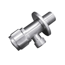 304 stainless steel triangle valve hot and cold one in two out one out toilet faucet washing machine water nozzle valve switch