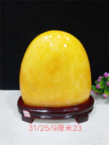 Stone Golden Jade yellow wax stone Yellow Dragon Jade ornamental stone special special stone ornamental natural stone feng shui