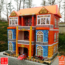 Altarpieces mansions Villa anniversary Wu Qi zhi zha Tomb-Sweeping Day yellow paper ingot gold foil fake money money