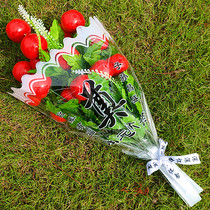 Qingming Festival tomb sacrificial supplies simulation wreath small wreath on tomb flower tomb sweeping silk flower fake flower sacrifice ancestor offering flowers