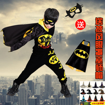 Kids Halloween Clothing Spider-Man Clothes Boys Spring Autumn Suit Toddler Batman Autumn Pure Cotton Performance Costume