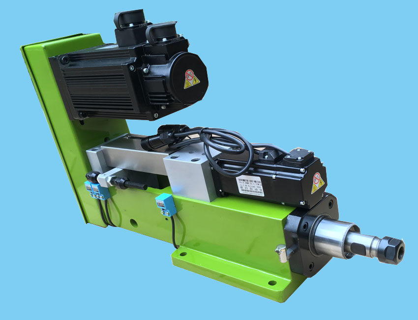 厂家直销双伺服数控进给钻孔动力头 nc5高精度型 er20主轴