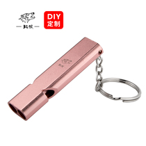 North Wolf outdoor survival whistle double-tube high-frequency explosion aluminum alloy whistle mountaineering disaster prevention training bird whistle multicolor 0613