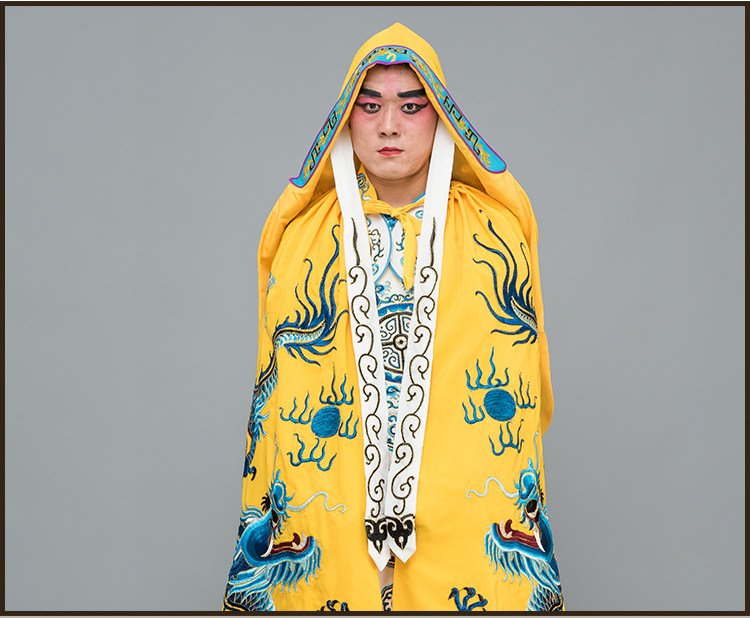 古装披风 男汉服斗篷 戏曲服装皇帝龙袍 戏服演出川剧变脸 龙披风