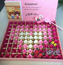 Finished 99 Kawasaki roses Diamond rose gift box Handmade flower paper flower package Valentines Day Birthday gift