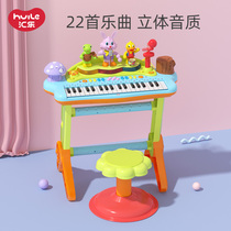 Huile toy multifunctional microphone early education children beginner electronic piano baby girl puzzle piano 3 Musical Instrument 1 year old