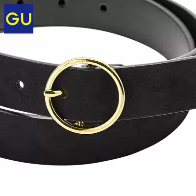 images 4:GU excellent women suede round buckle belt fashion vintage versatile 325611 images 4:GU excellent women suede round buckle belt fashion vintage versatile 325611