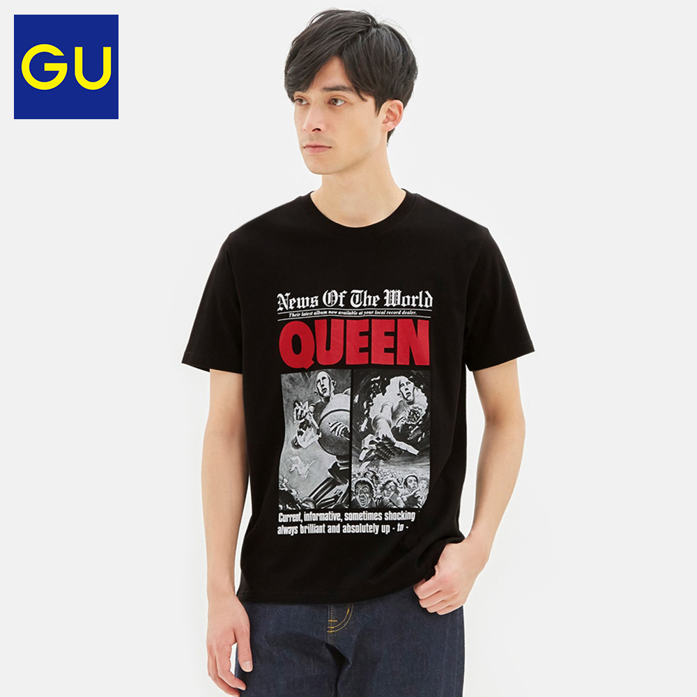 GU极优男装印花T恤短袖QUEEN皇后乐队2020夏季新款复古纯棉323524,降价幅度43.5%