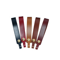 Leather head layer car key chain keychain personality creativity does not hurt key male and female key ring key rope