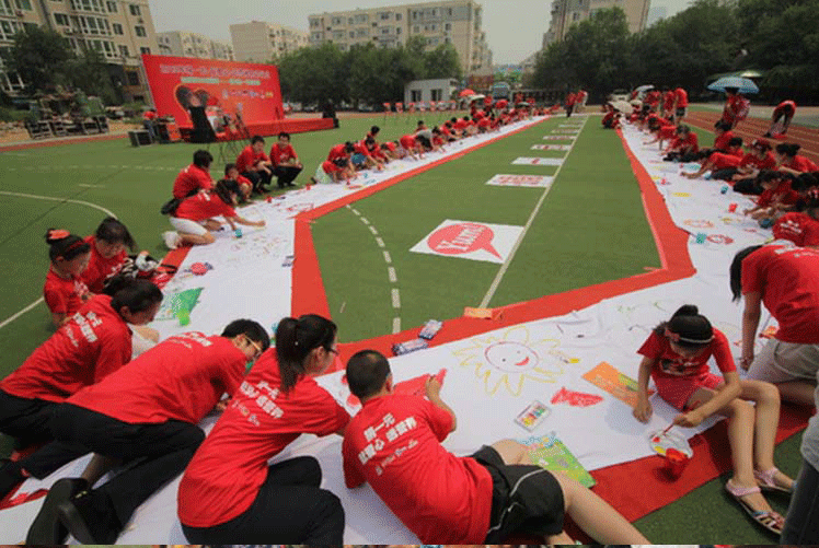 画布油画布绘画涂鸦布料涤棉涤纶 百米长画卷布儿童画布 白布料_7折