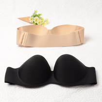 (Day specials) Summer thin and bottom thick one-piece seamless half cup gathering invisible bra strapless underwear