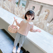 Girls  autumn clothes new foreign style suit Female baby autumn 1 one 3-year-old childrens fashionable clothes two-piece Korean version of the tide