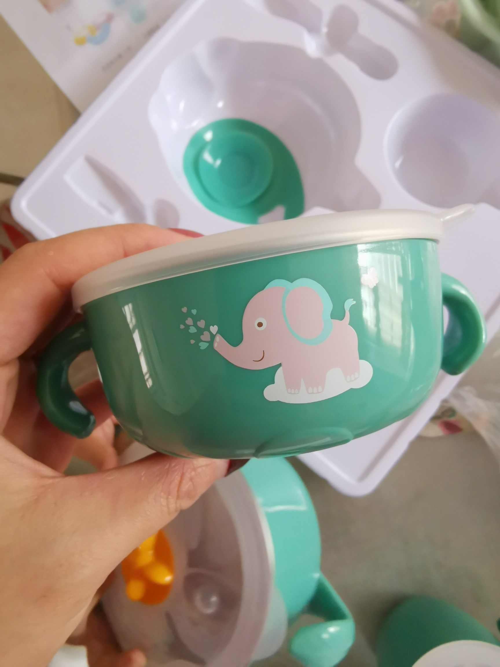 打不翻的注水保温碗,5件套好实用8