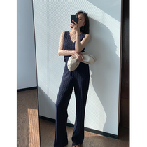 Shen million Amyy Studios 21SS cool ice linen commuter thin hanging knitted suit disassembled and sold