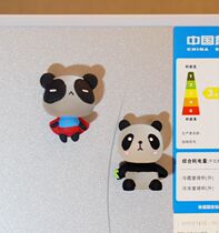 Frosted Panda Fridge Post Solid Magnetic Sticker Chengdu Wengenesis Souvenir Small Gift Companion Gift small gift