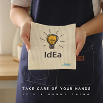 Wood pulp cotton rag not stained with oil kitchen special dishwashcloth Home Go to oil Easy to clean water-not-free hair dishcloth