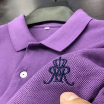For shopping malls ~ 100% cotton ~ short sleeve polo shirt men summer Pearl cotton business embroidery lapel high end T-shirt