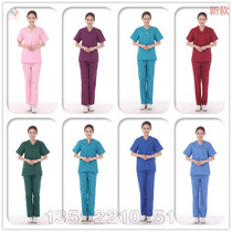 Hand washing clothes short-sleeved split suit brush hand clothes surgical clothes nurse clothes dental oral work clothes pet hospital clothes