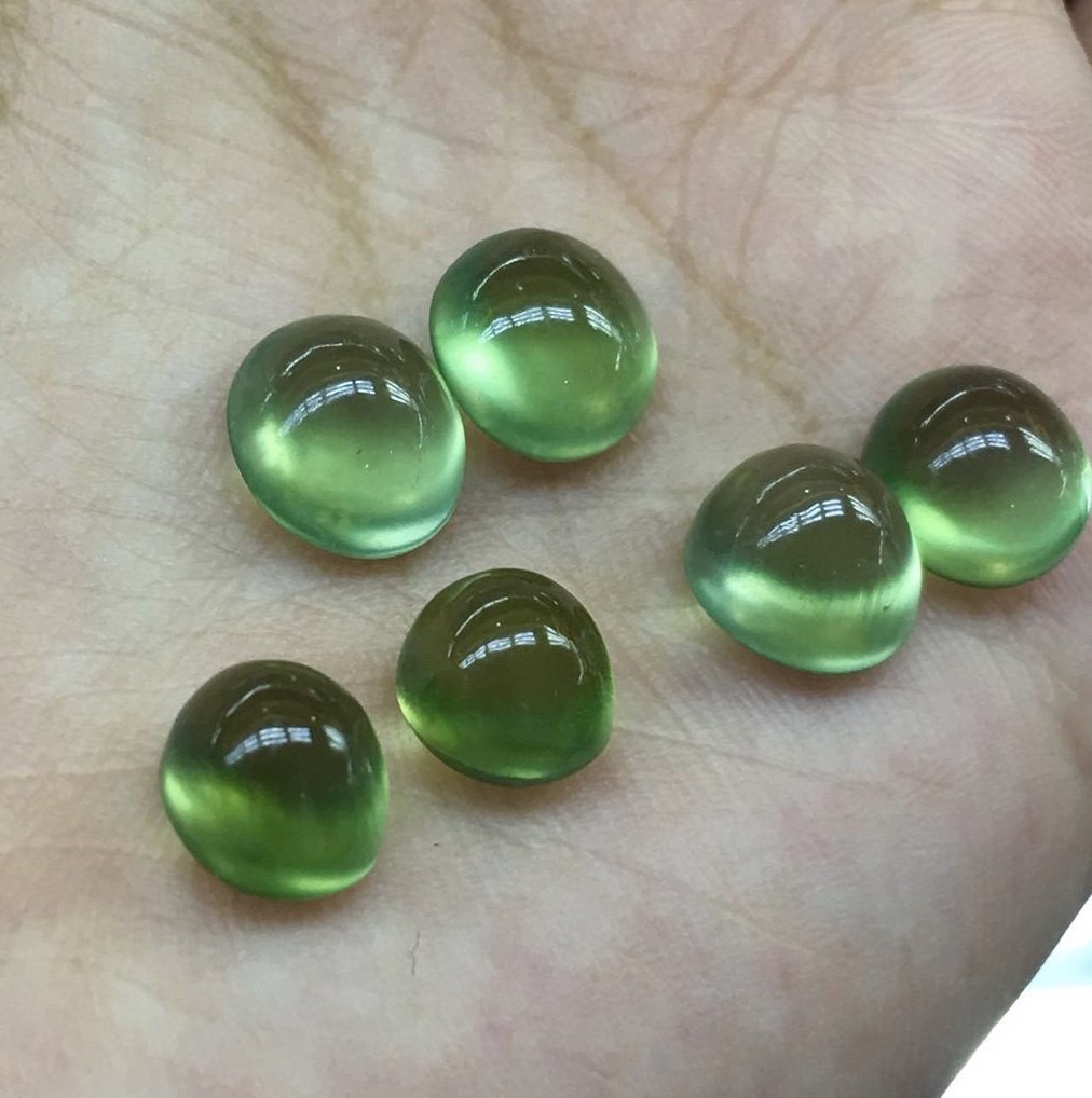 昊利祥金葡萄天然绿葡萄石裸石吊坠戒面戒指彩色未镶嵌彩色宝石