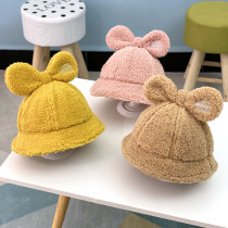 Children Hat Autumn Winter Cute butterfly knot Parent-child wool fisherman hat Han version girl 100 hitch pelvic hat