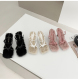 2022 fan fashion high-heeled Maomao sandals thin band snap sandals S2