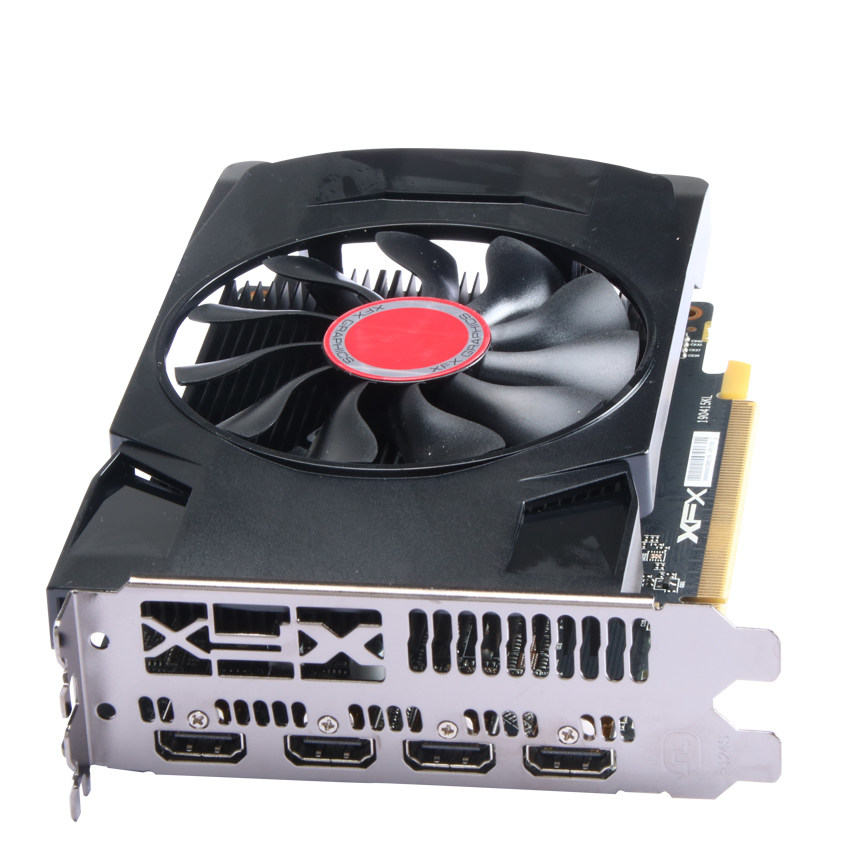 xfx讯景rx 550 4g 四屏原生4hdmi高清接口多屏台式机电脑4屏显卡