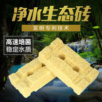 Water purification ecological brick aquarium fish tank filter material filter material bacterial House ceramic ring quartz ball volcanic stone