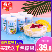Hainan specialty spring coconut milk refreshing tonic plant coconut milk protein drink 245gX6 canned coconut juice freshly squeezed