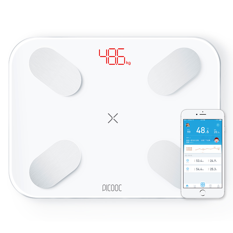 picococ has mini pro intelligent and accurate home fat scale electronic fat adult scale female healthy body measurement bluetooth mobile phone authentic baby multi-function beauty health scale