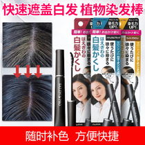 Japan Dariya plant temporarily covers local sideburns white hair traces Disposable convenient white hair brush hair dye stick