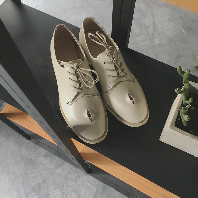 esthershop【自制】米色眼睛鞋